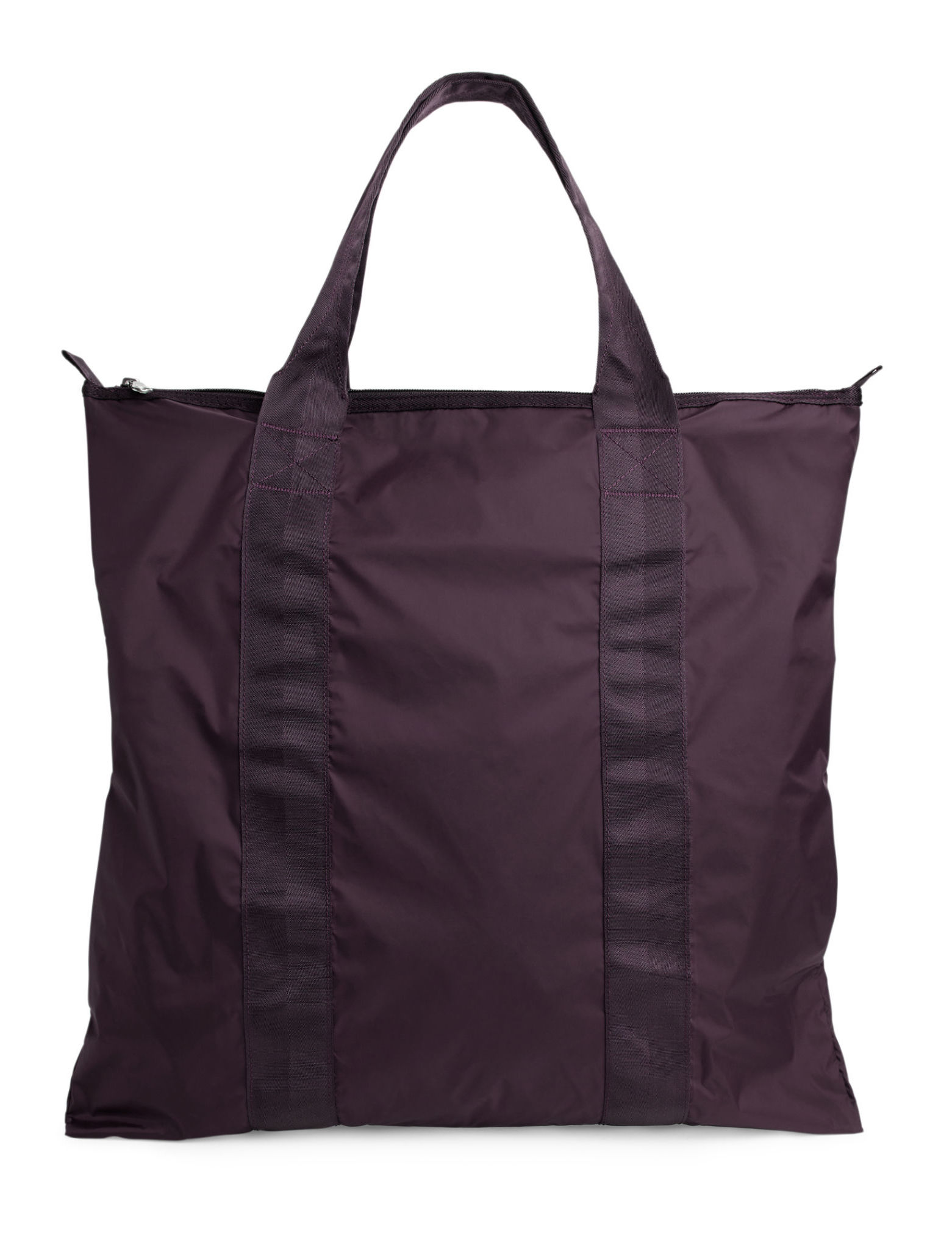 ARKET Packable Tote Bag Burgundy