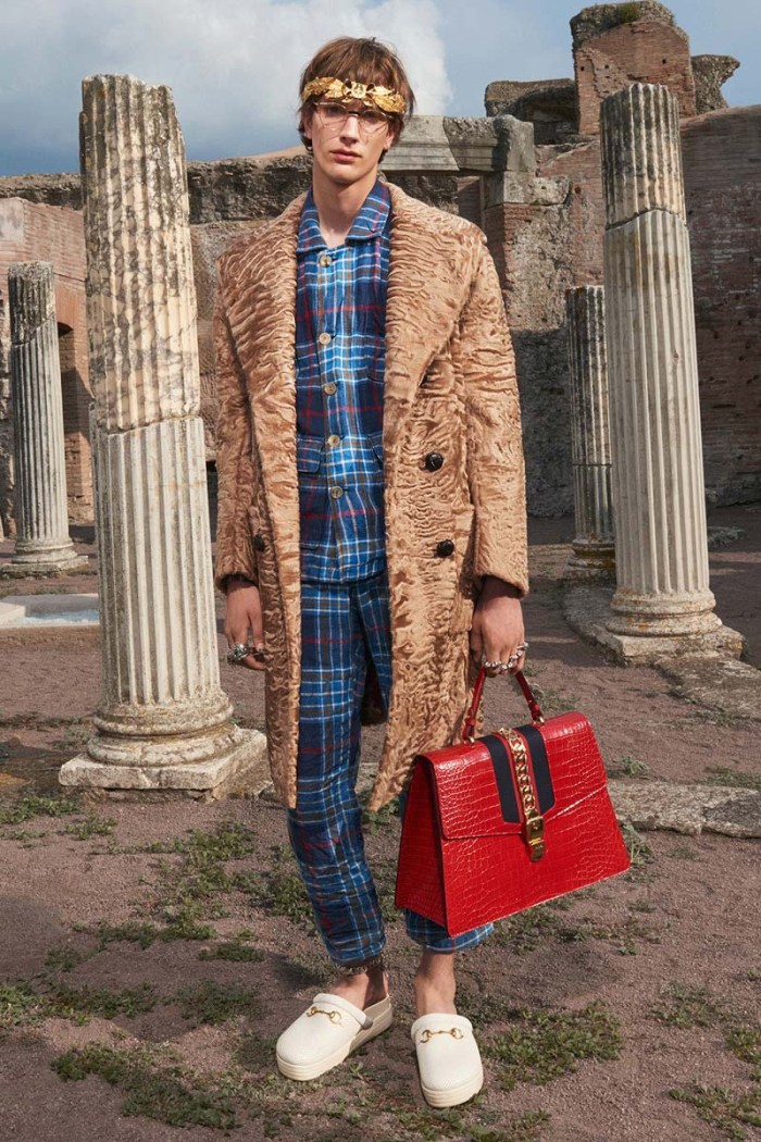 Gucci Cruise 2018 Men's Fur Coat Päls