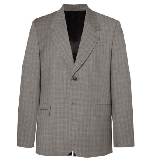 MR PORTER x Balenciaga grey suit jacket