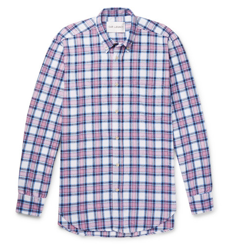 Rutiga skjortor - Our Legacy checked flannel shirt