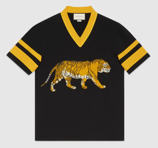 Gucci cotton t-shirt with tiger