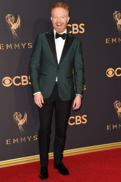 Jesse Tyler Ferguson wearin Mont Blanc Cufflinks at the Emmys 2017