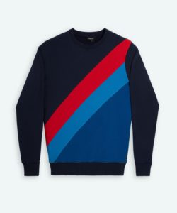 ROn Dorff sweatshirt diagonal lines