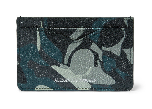 Alexander McQueen card holder korthållare kamouflage