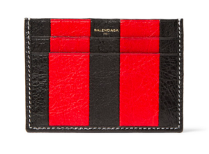 Balenciaga striped card holder korthållare