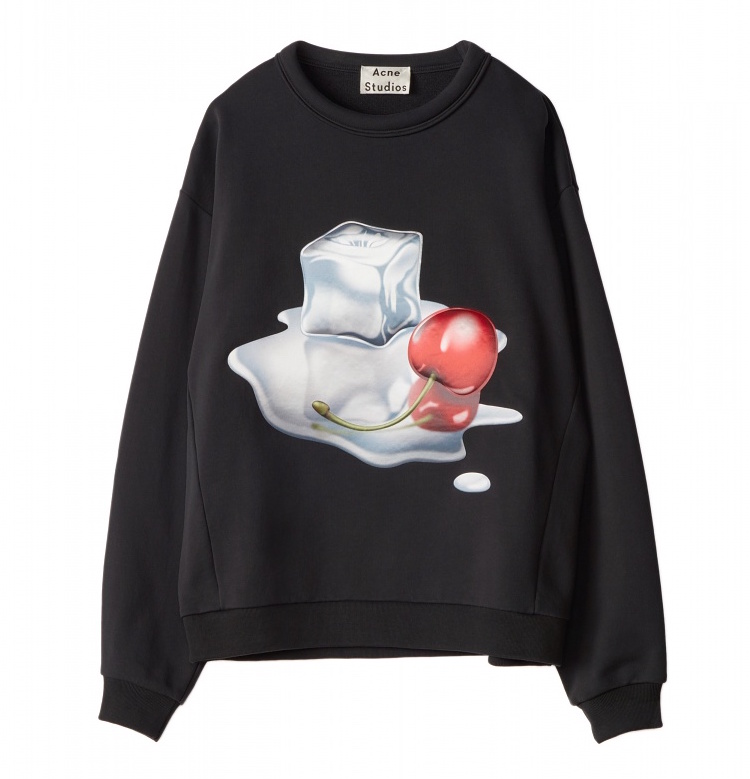 Acne Studios Diner Collection flames-black-ice-print