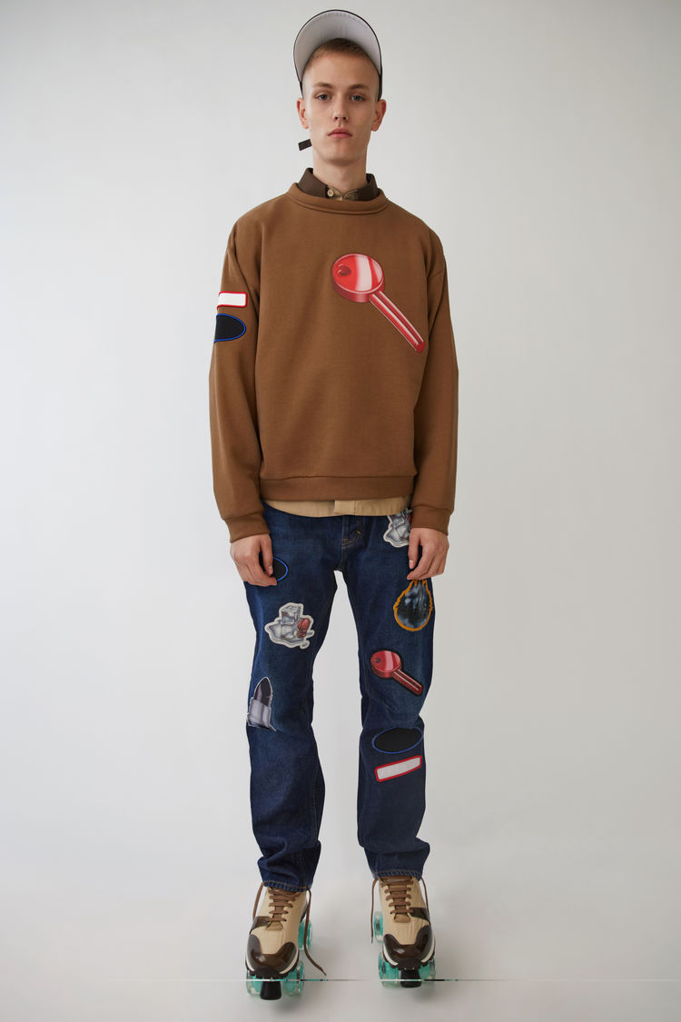 Acne Studios Diner Collection printed sweatshirt with patches
