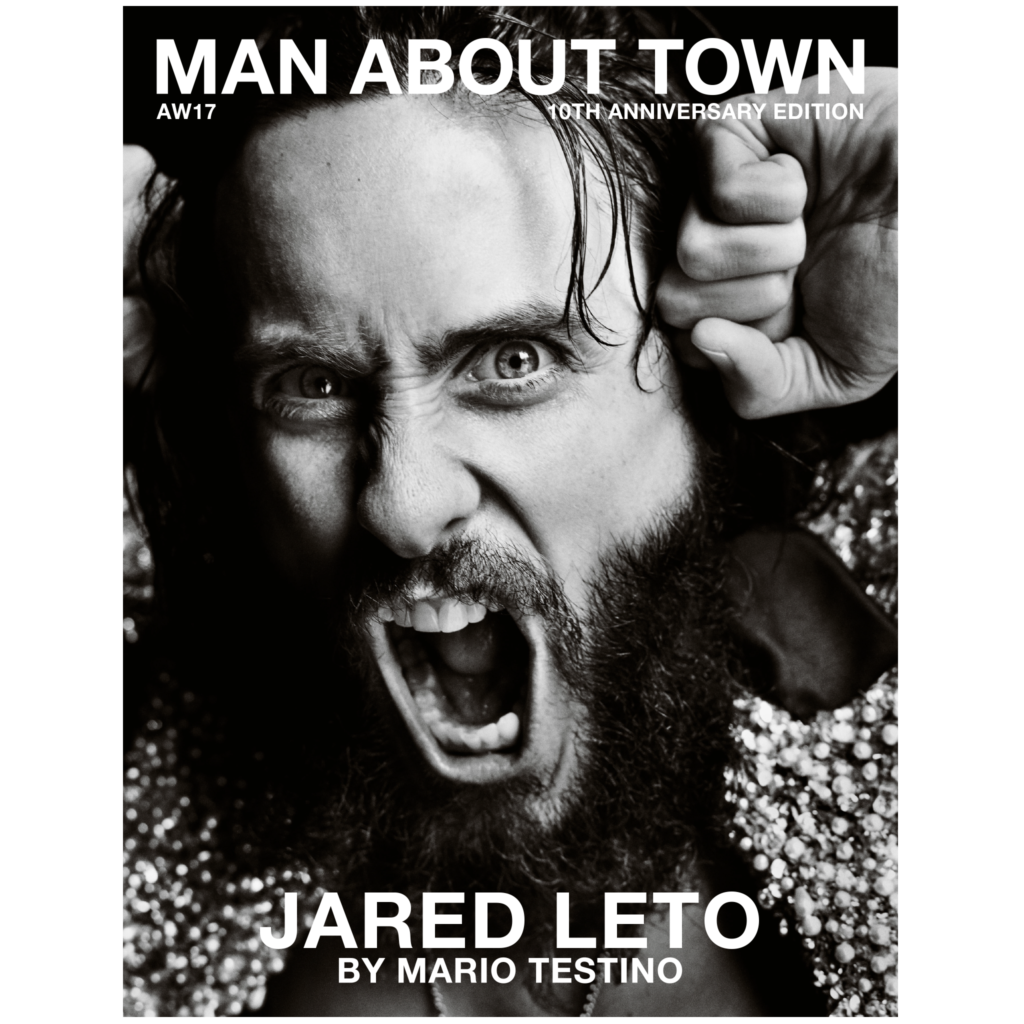 MAN ABOUT TOWN MAGAZINE AW17 JARED LETO PHOTOGRAPHED BY MARIO TESTINO COVER