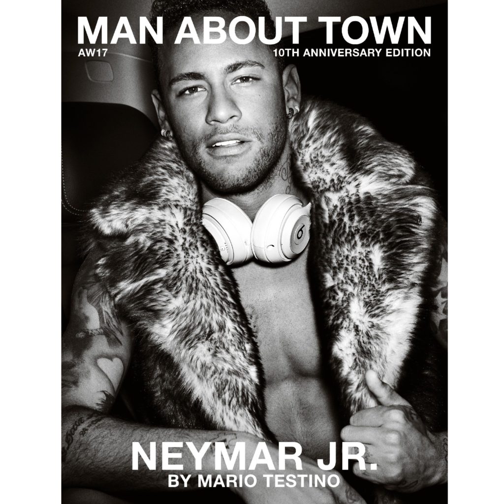 MAN ABOUT TOWN MAGAZINE AW17 NEYMAR PHOTOGRAPHED BY MARIO TESTINO COVER