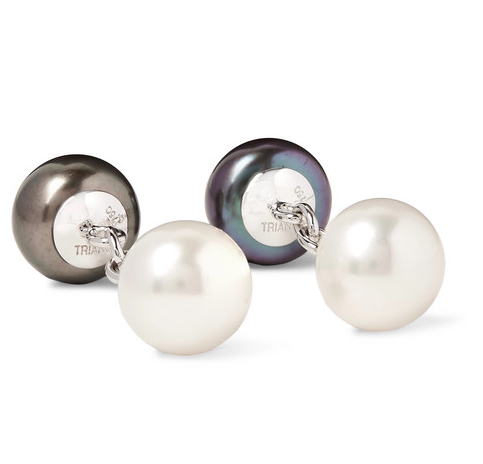 Trianon pearl cufflinks manschettknappar nyårsfirande