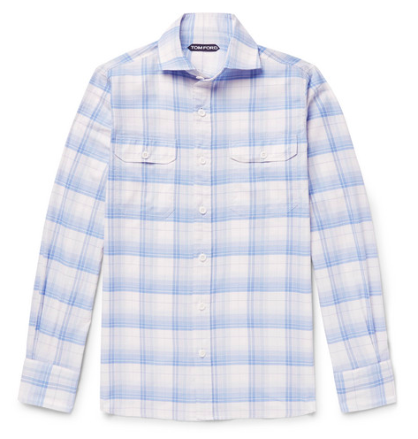 Rutiga skjortor - Tom Ford Checked Cotton Shirt