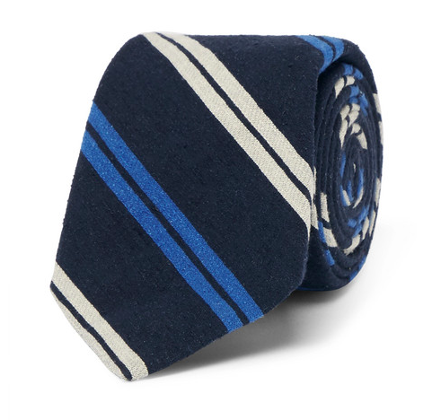 Snygga slipsar - randig blå slips i silke från Polo Ralph Lauren