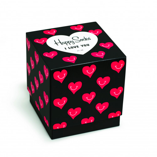 Presenttips Happy Socks Valentine's Day Collection strumpor med hjärtan