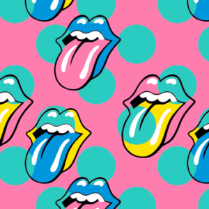 Happy Socks x The Rolling Stones Lick-logo