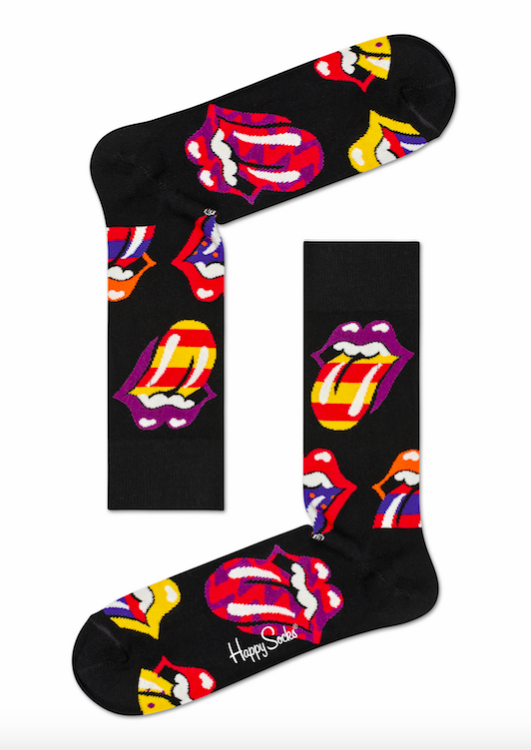 Happy Socks x The Rolling Stones svart