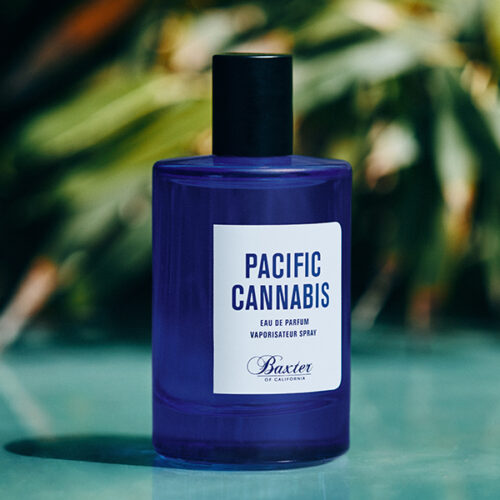 Parfym från Baxter of California Pacific Cannabis blå flaska