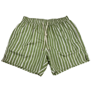Gröna badbyxor Portia 1924 Badbyxor Green Striped Swim Shorts